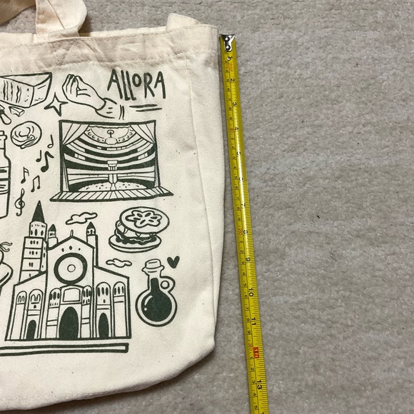 European Italian Themed Canvas Bag - Picture 3 of 4